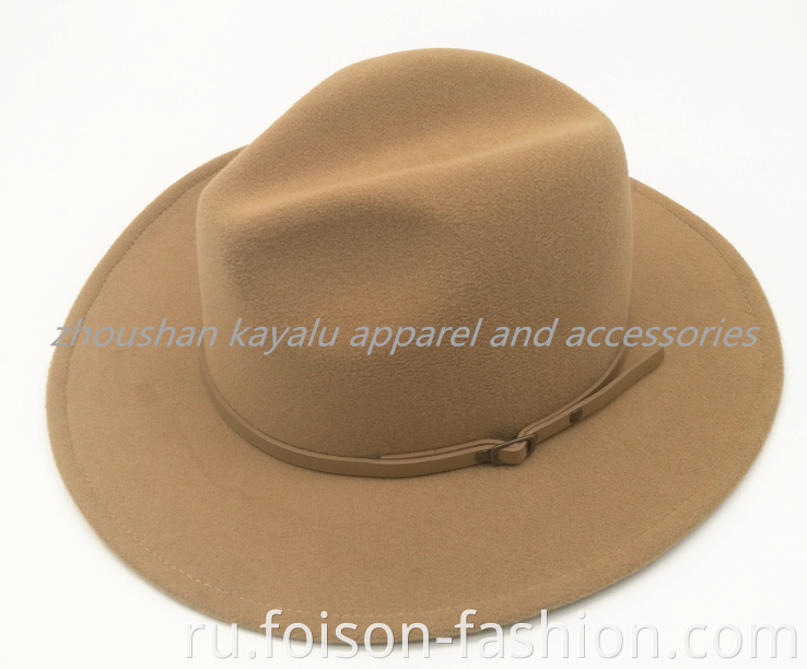 New Style Camel Ladies Felt Cap Finalize The Cap Polyester1